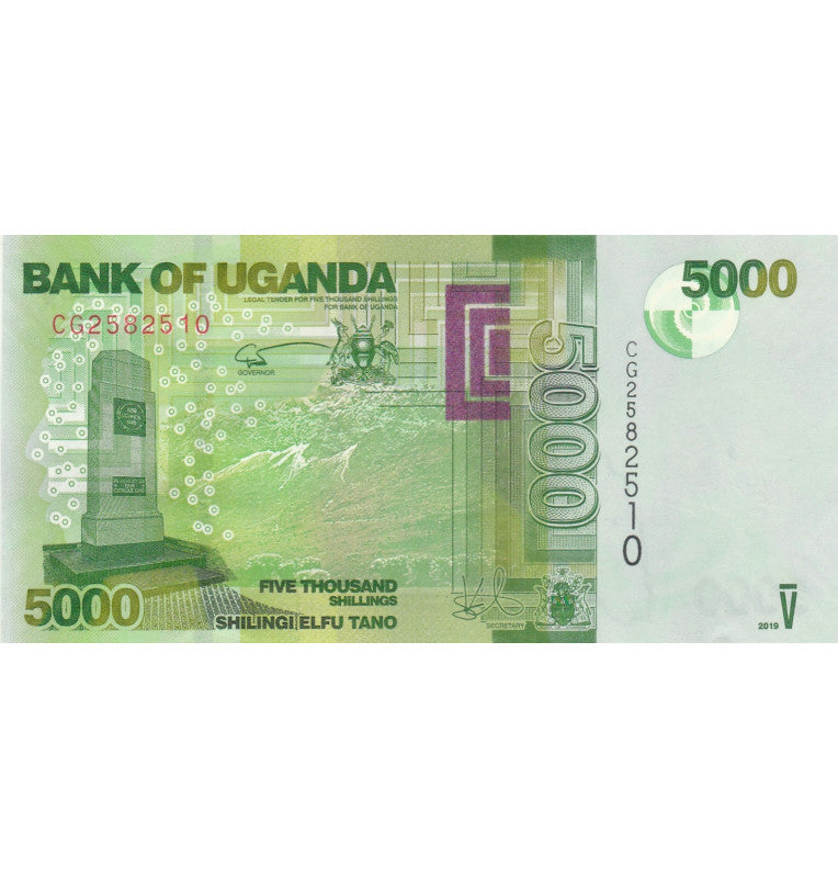 Uganda 5000 Shillings 2019 Pick Nuevo